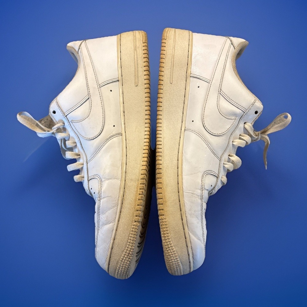 Nike Air Force 1 low-top sneakers in white Mens Size 14 Good Condition